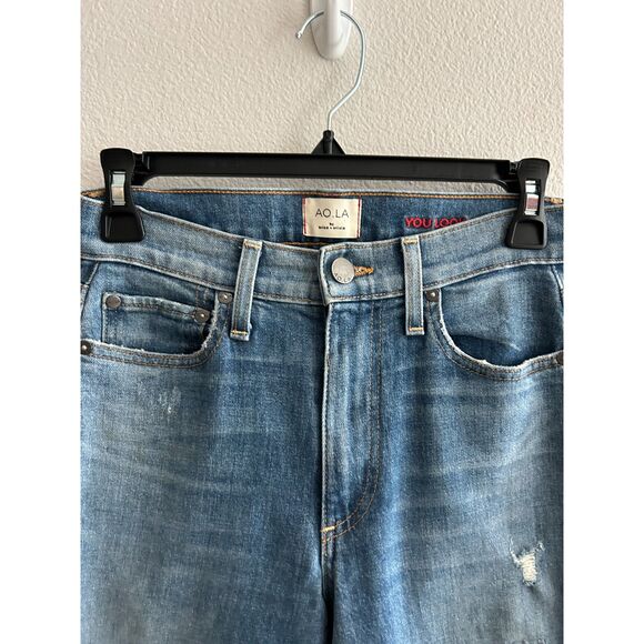 AO.LA by Alice + Olivia Good High Rise Ankle Skinny Jean in True Lies W24 - Picture 5 of 9